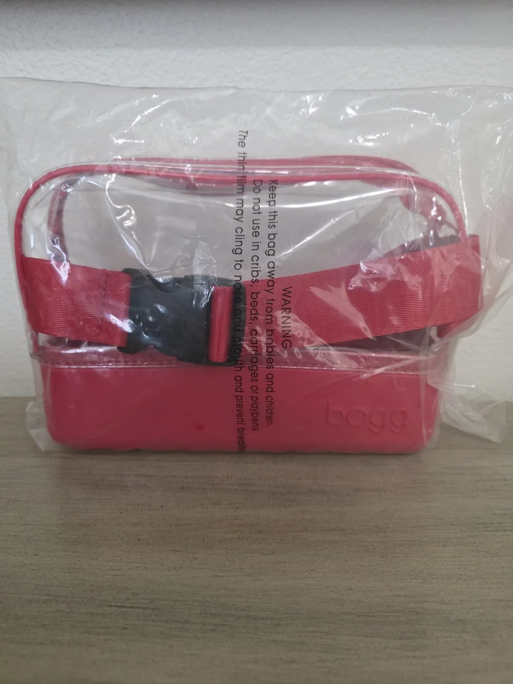 Bogg Stadium Bag Clear Red Belt Bag